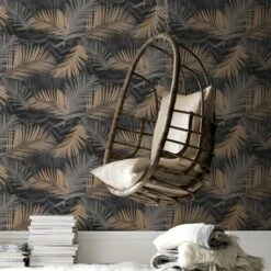 Boutique Vliesbehang Jungle Zwart-goud 104263 8 Boutique Vliesbehang Jungle Zwart-goud 104263 -Behang Verkoop 123 1088