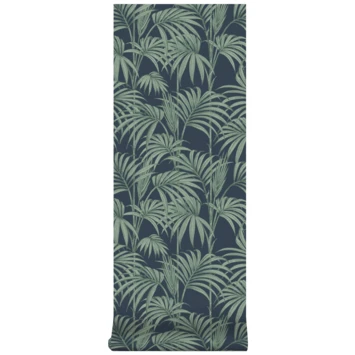 Vliesbehang Honolulu Palm Glitter Blauw 112086 4 Vliesbehang Honolulu Palm Glitter Blauw 112086 - Afbeelding 4