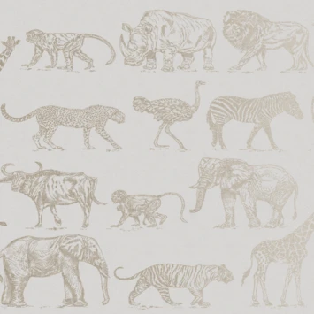 Boutique Vliesbehang Safari Creme (104894) 1 Boutique Vliesbehang Safari Creme (104894)