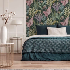 Superfresco Easy Vliesbehang Leona Groen 112046 -Behang Verkoop 123 1476