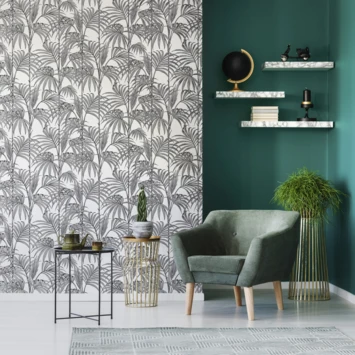 Vliesbehang Honolulu Palm Glitter Parel 112084 2 Vliesbehang Honolulu Palm Glitter Parel 112084 - Afbeelding 2