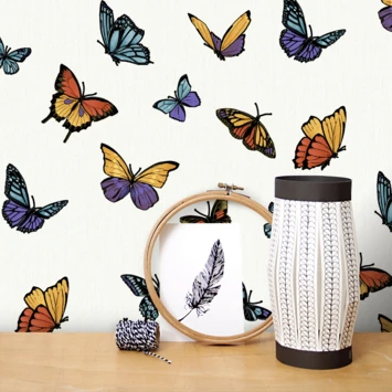 Vliesbehang Vlinder Glitter Wit 31-175 3 Vliesbehang Vlinder Glitter Wit 31-175 - Afbeelding 3