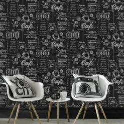 Superfresco Easy Vliesbehang Coffee Krijtmuur Zwart-wit 32-993 8 Superfresco Easy Vliesbehang Coffee Krijtmuur Zwart-wit 32-993 -Behang Verkoop 123 411