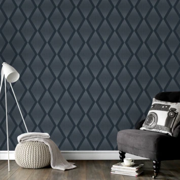 Vliesbehang Chandelier Glitter Blauw 111782 3 Vliesbehang Chandelier Glitter Blauw 111782 - Afbeelding 3