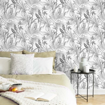 Superfresco Easy Vliesbehang Strelitzia Grijs 111740 3 Superfresco Easy Vliesbehang Strelitzia Grijs 111740 - Afbeelding 3