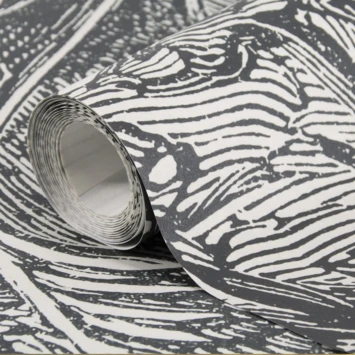 Fotobehang Jungle Zwart - Wit (105411) 5 Fotobehang Jungle Zwart - Wit (105411) - Afbeelding 5