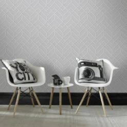 Superfresco Easy Vliesbehang Losanges Filaires Zilver (106155) 8 Superfresco Easy Vliesbehang Losanges Filaires Zilver (106155) -Behang Verkoop 123 629