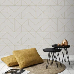 Superfresco Easy Vliesbehang Geo Goud (111533) 8 Superfresco Easy Vliesbehang Geo Goud (111533) -Behang Verkoop 123 654