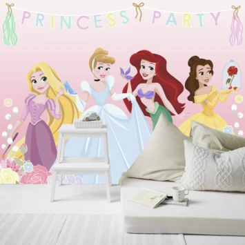 Vliesbehang Disney Princess Party 111386 3 Vliesbehang Disney Princess Party 111386 - Afbeelding 3