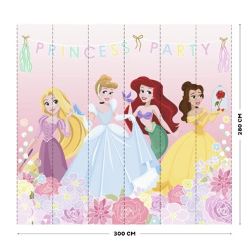Vliesbehang Disney Princess Party 111386 4 Vliesbehang Disney Princess Party 111386 - Afbeelding 4