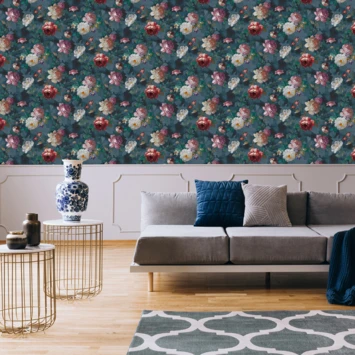 Superfresco Easy Vliesbehang Isabelle Donkerblauw (108623) 2 Superfresco Easy Vliesbehang Isabelle Donkerblauw (108623) - Afbeelding 2