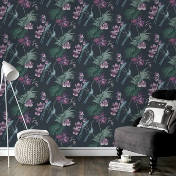 Vliesbehang Utopia Glitter Blauw 111781 2 Vliesbehang Utopia Glitter Blauw 111781 - Afbeelding 2