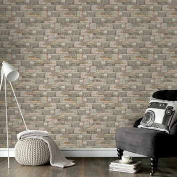 Contour Vliesbehang Zandsteen Beige 103916 2 Contour Vliesbehang Zandsteen Beige 103916 - Afbeelding 2